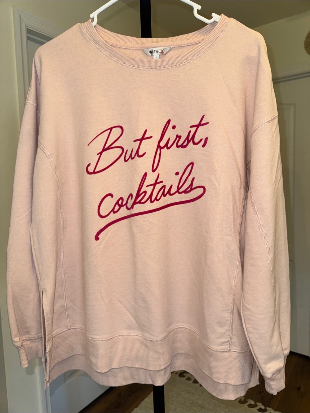 Wildfox But First Cocktails Sweatshirt - Size L